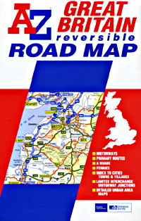 Great Britain (Reversible) Road and Tourist Map.