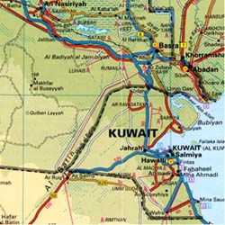 Arabia Road and Tourist Map.