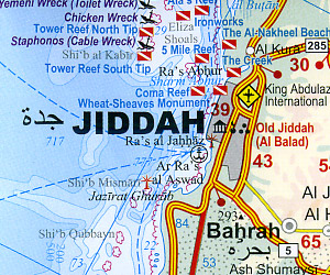 Red Sea Road and Tourist Map.