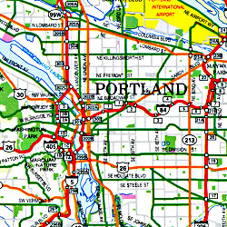 Portland Street ATLAS, Oregon, America.