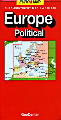 Europe Road and "POLITICAL" Reference Map.