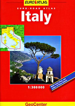 Italy Road and Shaded Relief Tourist Road Atlas.