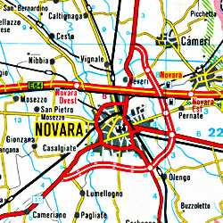Italy Road and Shaded Relief Tourist Road Atlas.