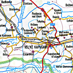 Slovak Republic, Road and Tourist Map.