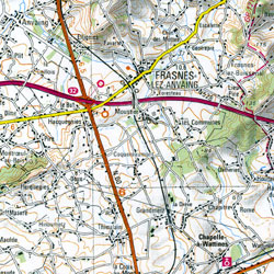 Lille and Dunkerque Section Map.