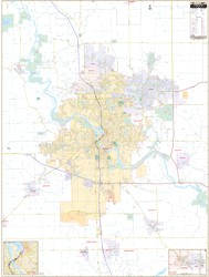 Cedar Rapids WALL Map.