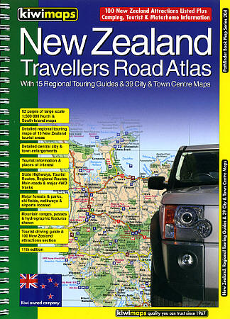 New Zealand, Road and Tourist ATLAS.