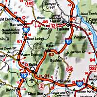 United States Western and Western Canada Road and Tourist Map.