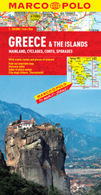 Greece & The Islands Road and Tourist Map. Marco Polo edition.