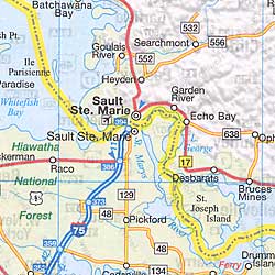 United States, Northeastern Road and Tourist Map.