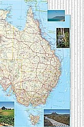 Australia Adventure Road and Tourist Map.