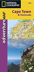 Cape Town & Peninsula Adventure Map, South Africa.