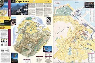 Cape Town & Peninsula Adventure Map, South Africa.