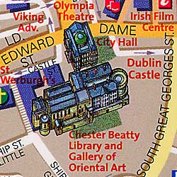 DUBLIN "Destination" map Ireland.