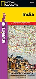 India Adventure Road and Tourist Map.