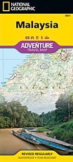 Malaysia Adventure Road and Tourist Map.