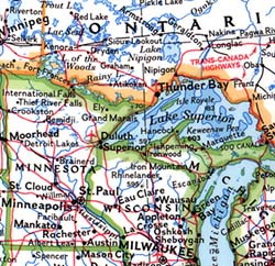 North America Political Large WALL Map.