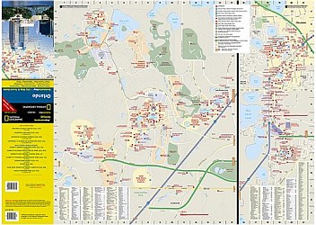 ORLANDO "Destination" map Florida, America.