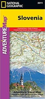 Slovenia Adventure Road and Tourist Map.