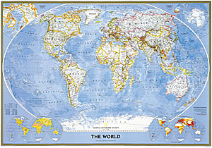 World Classic Sheet WALL Map.