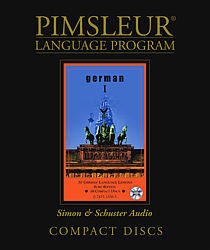 Pimsleur German Comprehensive Audio CD Language Course, Level 1.