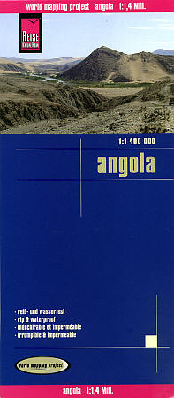 Angola Road and Topographic Tourist Map.