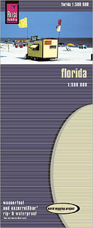 Florida Road and Topographic Tourist Map.