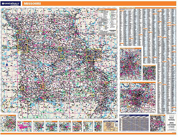 Missouri WALL Map.