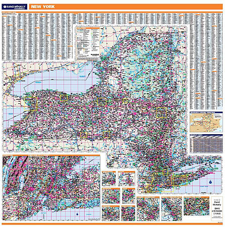 New York State WALL Map.