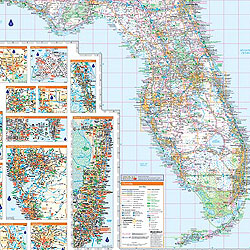 Florida WALL Map, America.