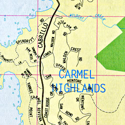 Monterey, Carmel, and Salinas, California, America.