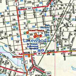 Cumberland County WALL Map, New Jersey, America.