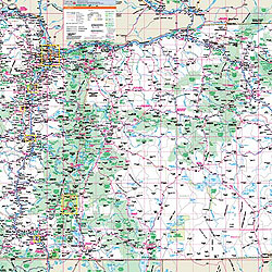 Oregon WALL Map, America.