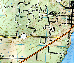 Apostle Islands, Road and Recreation Map, Wisconsin, America.