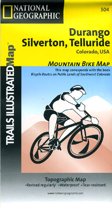 Durango, Silverton and Telluride Mountain Bike Map Area.