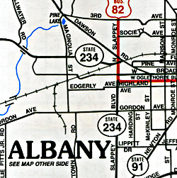 Albany and Dougherty, Georgia, America.