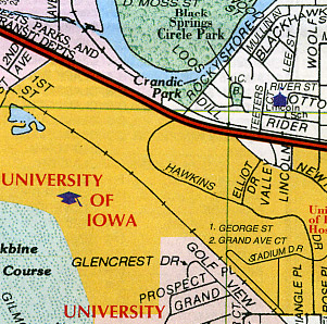 Cedar Rapids and Iowa City, Iowa, America.