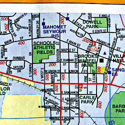 Champaign, Urbana and Danville, Illinois, America.