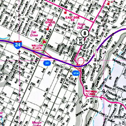 Chattanooga "Flipmap", Tennessee, America.