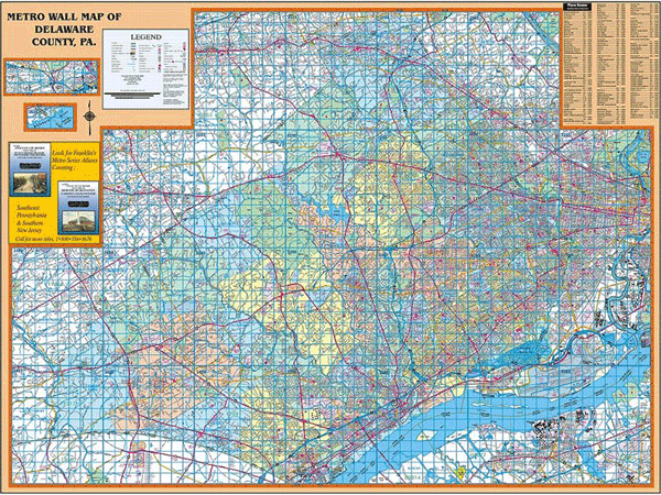 Delaware WALL Map.