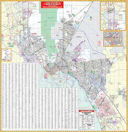 El Paso WALL Map.