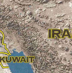 Middle East Road and Tourist Map.