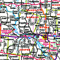 Missouri "Flipmap" Road and Tourist Map, America.