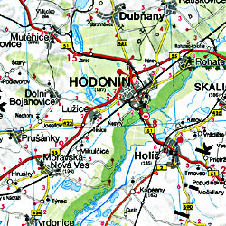 Austria Road and Shaded Relief Tourist Map.