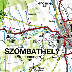 Steiermark Regional Road and Shaded Relief Tourist Map #4.