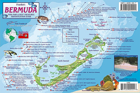 Bermuda (Fishing), Road and Recreation Map.