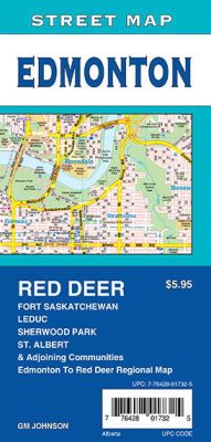 Edmonton, St. Albert, Sherwood Park and Red Deer City Street Map, Alberta, Canada