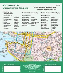 Vancouver and Vancouver Island Street ATLAS, British Columbia, Canada. 