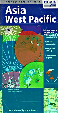 Asia and Western Pacific Road and Tourist Map.