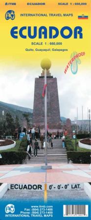 Ecuador Road and Physical Travel Reference Map. 7th Edition.